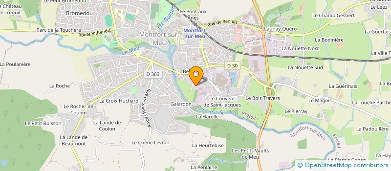 localisation de l'entreprise MONSIEUR PATRICK BATAILLE  MONTFORT-SUR-MEU