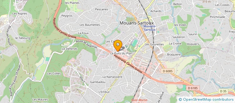 localisation de l'entreprise MONSIEUR PATRICK BATALLER  MOUANS-SARTOUX