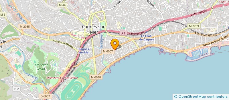 localisation de l'entreprise MONSIEUR PATRICK BATTAINI à CAGNES SUR MER