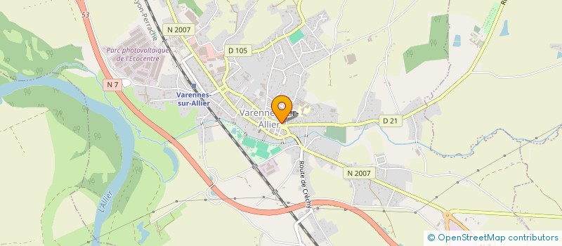 localisation de l'entreprise MONSIEUR PATRICK BAUDON à VARENNES-SUR-ALLIER