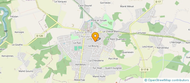 localisation de l'entreprise MONSIEUR PATRICK BAUDUIN à SAINTE-ANNE-D'AURAY