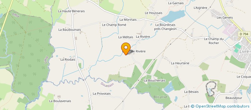 localisation de l'entreprise MONSIEUR PATRICK BAUDY  LIVRE-SUR-CHANGEON