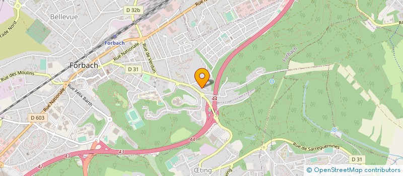 localisation de l'entreprise MONSIEUR PATRICK BAUER  FORBACH