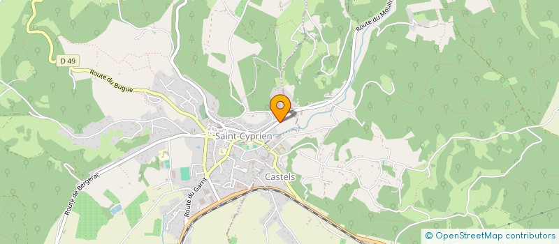 localisation de l'entreprise MONSIEUR PATRICK BAUMERT  CASTELS ET BEZENAC