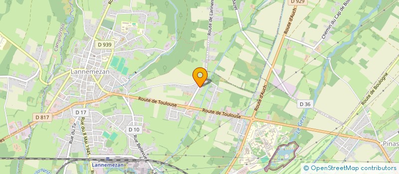 localisation de l'entreprise MONSIEUR PATRICK BAVIERE  LANNEMEZAN