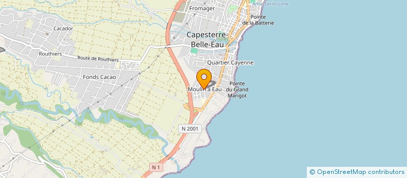 localisation de l'entreprise MONSIEUR PATRICK BAZILE à CAPESTERRE-BELLE-EAU