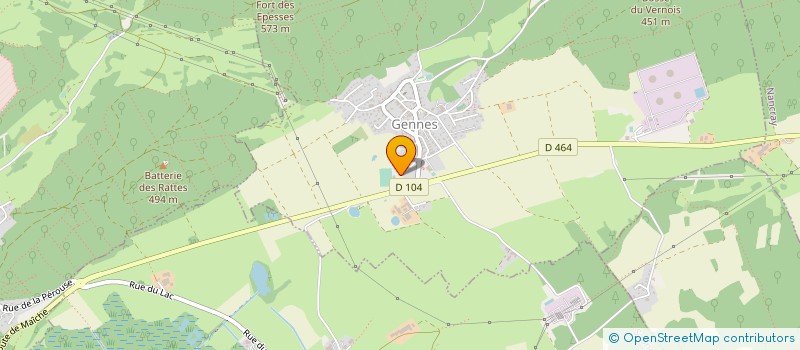 localisation de l'entreprise MONSIEUR PATRICK BEAUD  GENNES