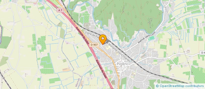 localisation de l'entreprise MONSIEUR PATRICK BEAUDRILLARD  PIOLENC