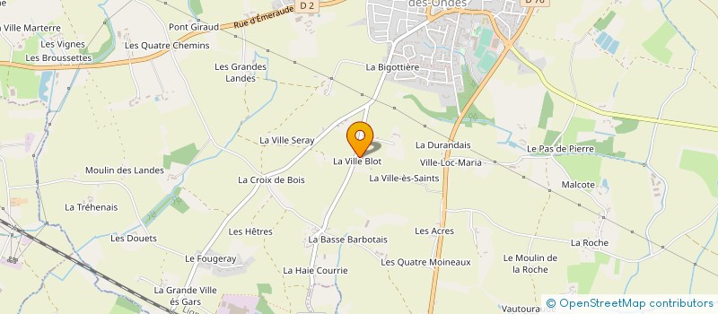 localisation de l'entreprise MONSIEUR PATRICK BEAUFILS à SAINT-MELOIR-DES-ONDES