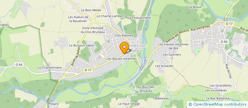 localisation de l'entreprise MONSIEUR PATRICK BEBIANO  ARTANNES-SUR-INDRE