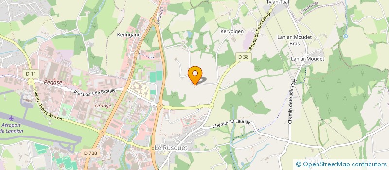 localisation de l'entreprise MONSIEUR PATRICK BECQUET  LANNION