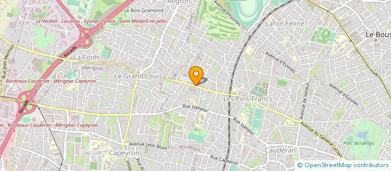 localisation de l'entreprise MONSIEUR PATRICK BEGO à BORDEAUX