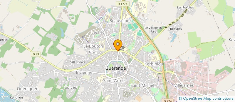 localisation de l'entreprise MONSIEUR PATRICK BEGUIN à GUERANDE