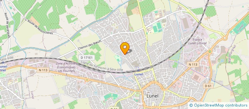 localisation de l'entreprise MONSIEUR PATRICK BEHENG  LUNEL