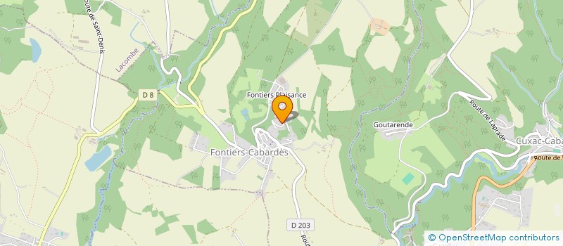 localisation de l'entreprise MONSIEUR PATRICK BELAMAN  FONTIERS-CABARDES