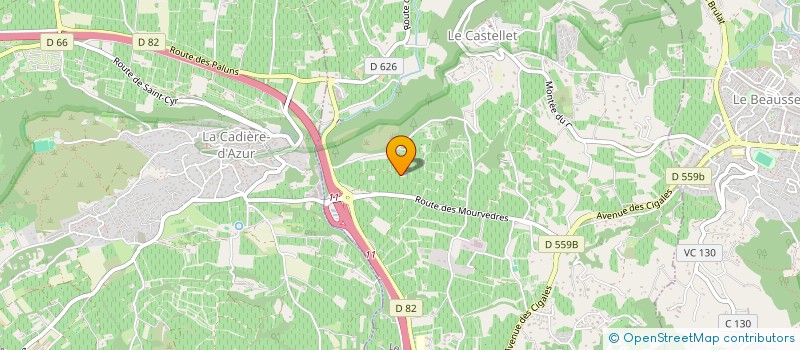localisation de l'entreprise MONSIEUR PATRICK BELIEU à LE CASTELLET