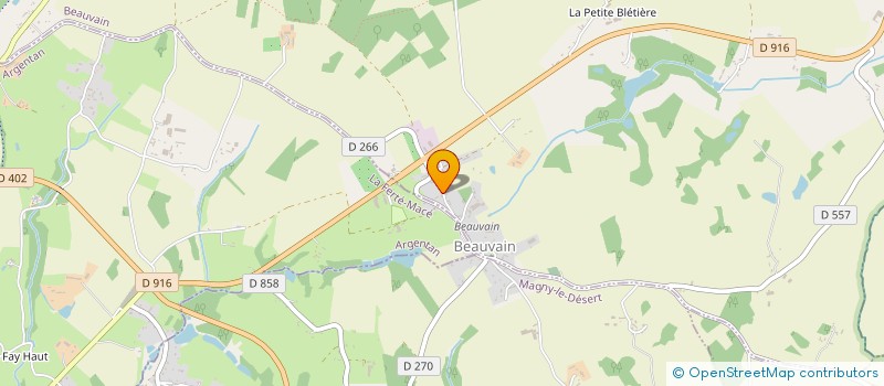 localisation de l'entreprise MONSIEUR PATRICK BELLENGER à BEAUVAIN