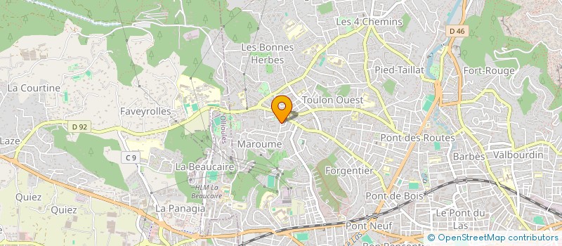 localisation de l'entreprise MONSIEUR PATRICK BELLET  TOULON