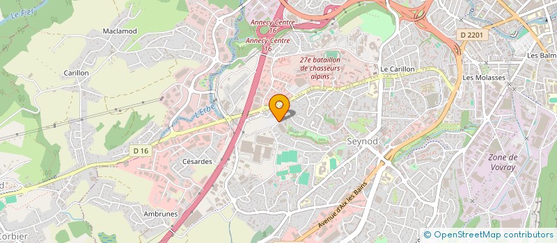 localisation de l'entreprise MONSIEUR PATRICK BELLEVILLE à ANNECY