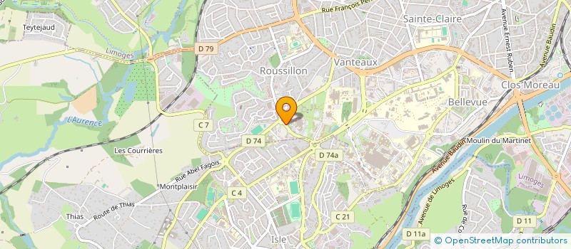 localisation de l'entreprise MONSIEUR PATRICK BELMON  LIMOGES