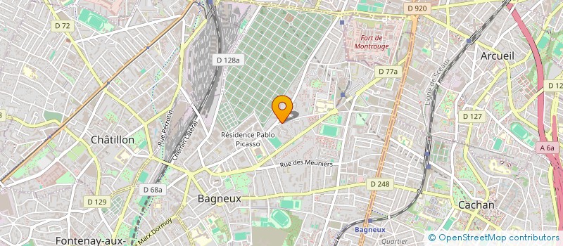 localisation de l'entreprise MONSIEUR PATRICK BEN AMARA  BAGNEUX