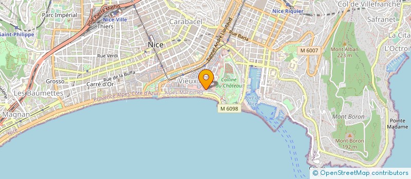 localisation de l'entreprise MONSIEUR PATRICK BENATAR à NICE