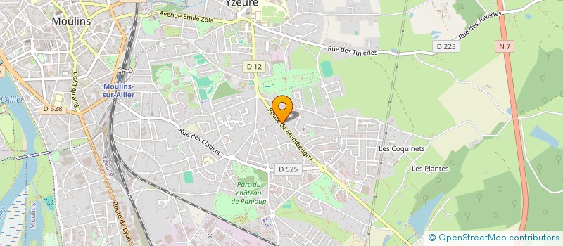 localisation de l'entreprise MONSIEUR PATRICK BENOIT  YZEURE