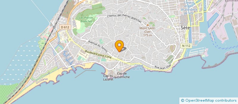 localisation de l'entreprise MONSIEUR PATRICK BENSASSON à SETE