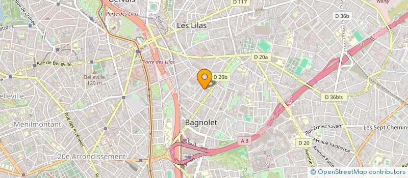 localisation de l'entreprise MONSIEUR PATRICK BERDAH à BAGNOLET