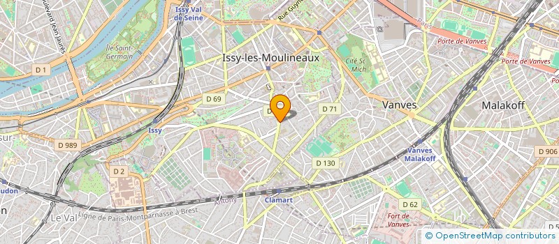localisation de l'entreprise MONSIEUR PATRICK BERETTA à ISSY-LES-MOULINEAUX