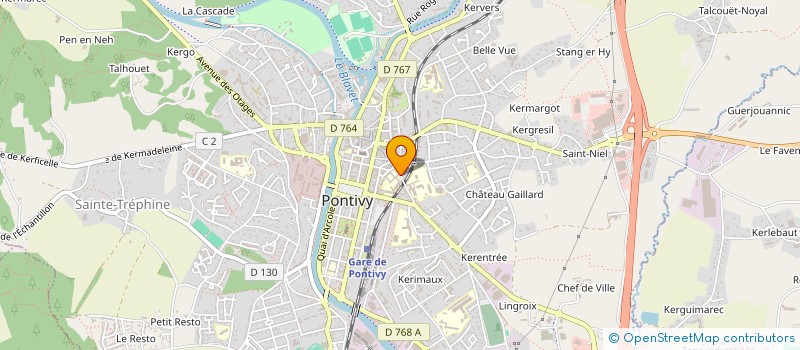 localisation de l'entreprise MONSIEUR PATRICK BERGONNIER à PONTIVY