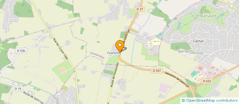 localisation de l'entreprise MONSIEUR PATRICK BERGOUGNOUX  SAIGUEDE