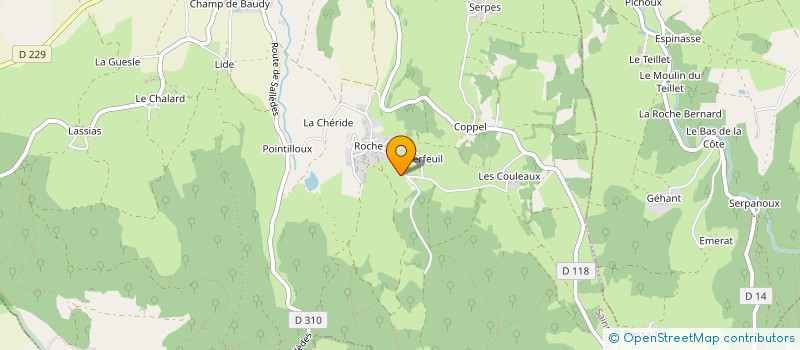 localisation de l'entreprise MONSIEUR PATRICK BERIOUX à SAINT-JULIEN-DE-COPPEL