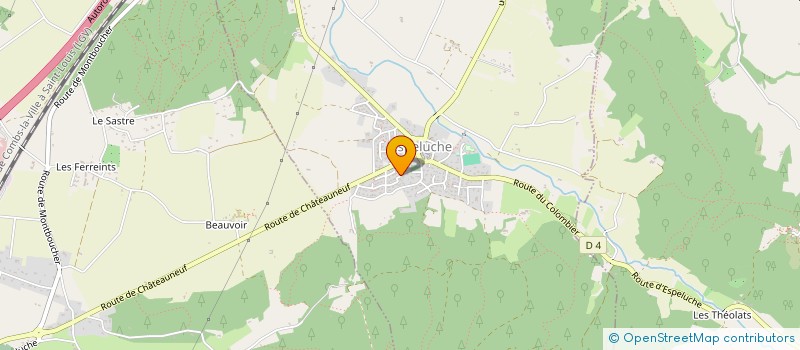 localisation de l'entreprise MONSIEUR PATRICK BERLAND  ESPELUCHE