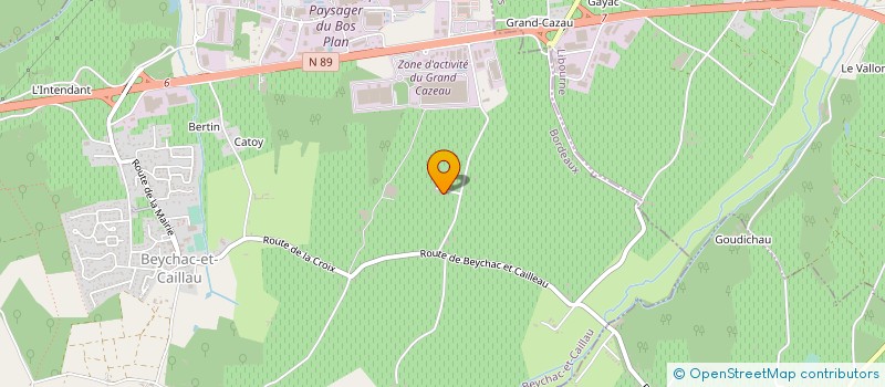 localisation de l'entreprise MONSIEUR PATRICK BERNARD  BEYCHAC-ET-CAILLAU
