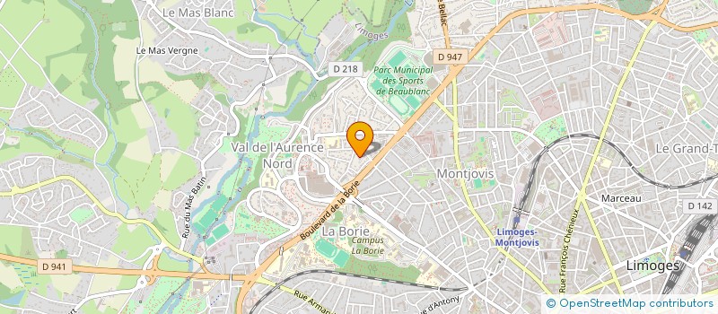 localisation de l'entreprise MONSIEUR PATRICK BERNARD à LIMOGES