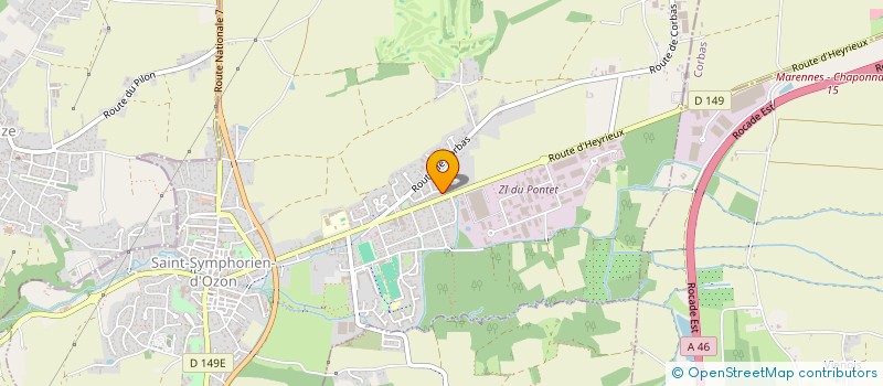 localisation de l'entreprise MONSIEUR PATRICK BERNARD  SAINT-SYMPHORIEN-D'OZON