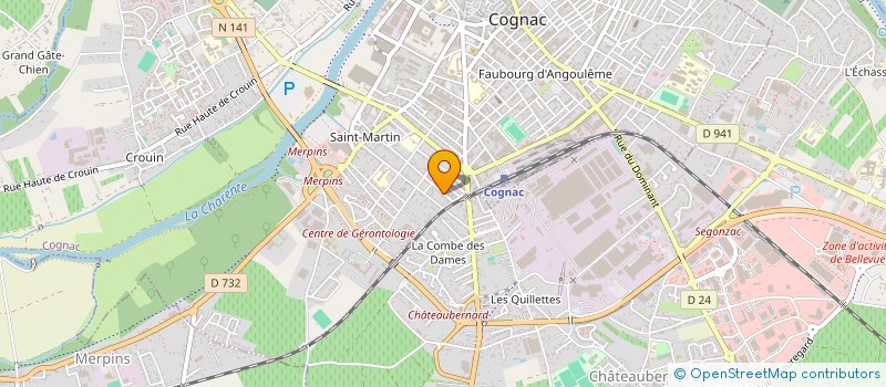 localisation de l'entreprise MONSIEUR PATRICK BERNARDIN à COGNAC