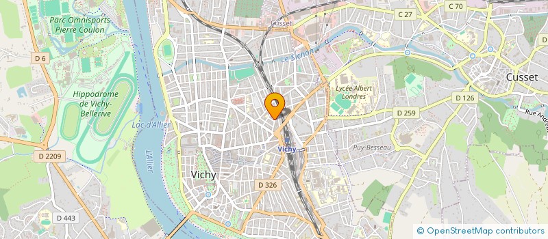 localisation de l'entreprise MONSIEUR PATRICK BERNARDIN à VICHY