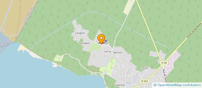 localisation de l'entreprise MONSIEUR PATRICK BERRAUTE  SANGUINET