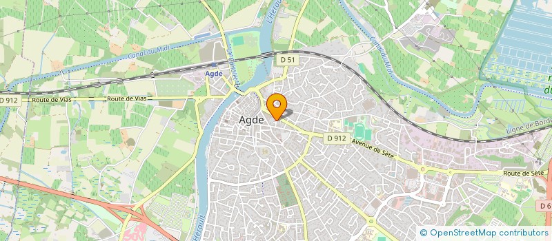 localisation de l'entreprise MONSIEUR PATRICK BERSIER  AGDE