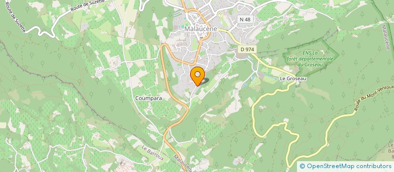 localisation de l'entreprise MONSIEUR PATRICK BERT  MALAUCENE