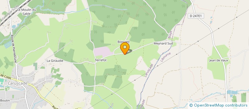 localisation de l'entreprise MONSIEUR PATRICK BERTET  LARUSCADE