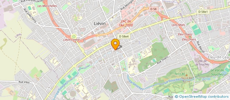 localisation de l'entreprise MONSIEUR PATRICK BERTHE  LIEVIN