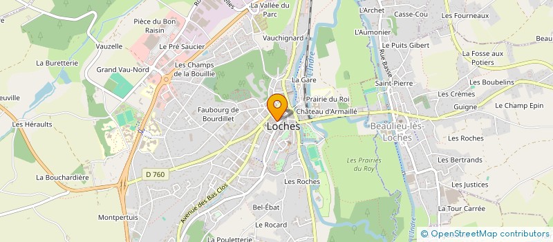 localisation de l'entreprise MONSIEUR PATRICK BERTHET  LOCHES