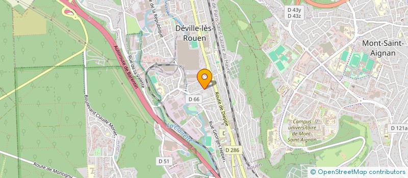 localisation de l'entreprise MONSIEUR PATRICK BERTHOUT  DEVILLE-LES-ROUEN