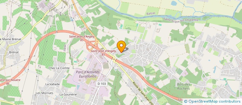 localisation de l'entreprise MONSIEUR PATRICK BERTINEAU à SAINT-YRIEIX-SUR-CHARENTE