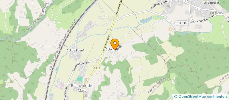 localisation de l'entreprise MONSIEUR PATRICK BERTRAND  BEAUVOIR-DE-MARC