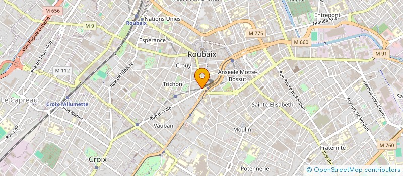 localisation de l'entreprise MONSIEUR PATRICK BERTRAND à ROUBAIX
