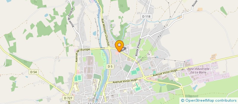 localisation de l'entreprise MONSIEUR PATRICK BERTRAND  MONTMORILLON